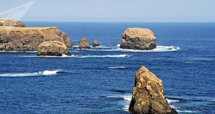 Insel Schikotan des Kurilen-Archipels