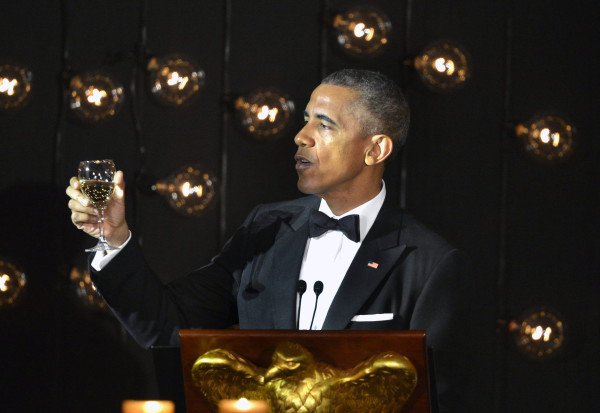 US-Prsident Obama bei einem Dinner fr die Nordischen Staaten im Weien Haus am 13. Mai. (Foto: dpa)