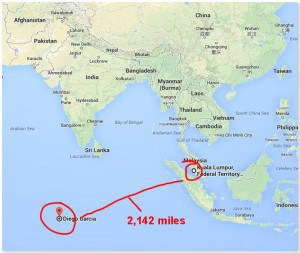 Highly-secretive Indian Ocean base located on the Diego Garcia