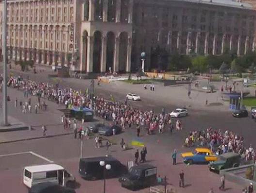 «Мы умираем с голоду»: две тысячи киевлян вышли на митинг